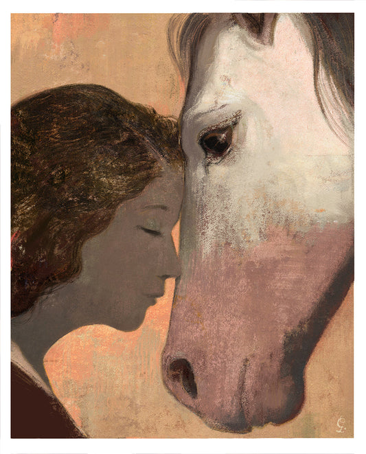 'Horse & Girl' and 'Passenger Pigeon' by Gérard DuBois
