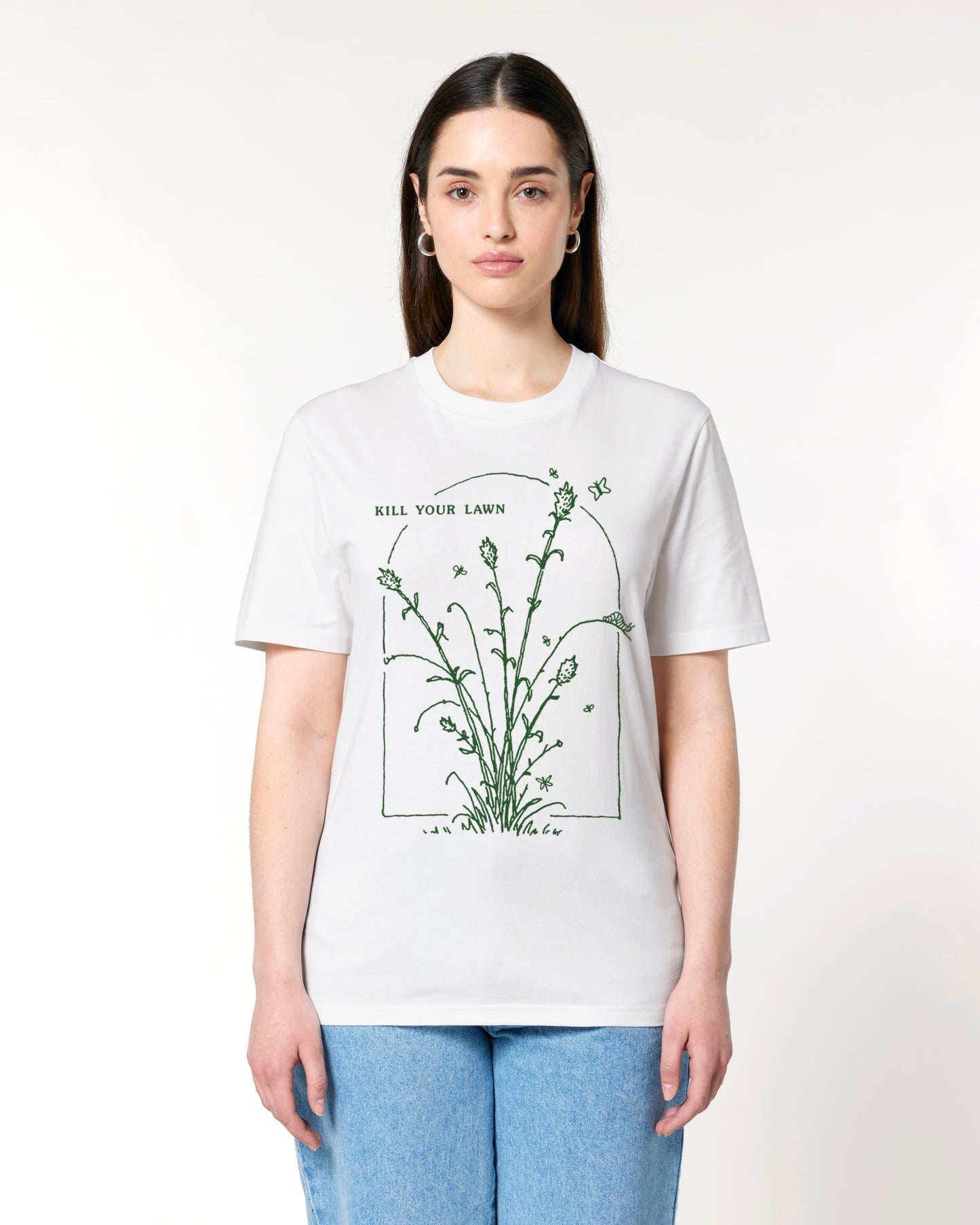 Kill Your Lawn Unisex T-Shirt (White)