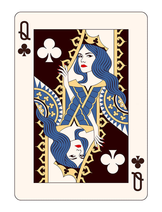 Queen of Clubs by Mahdieh Farhadkiaei