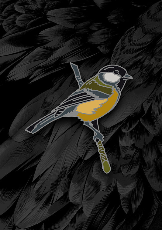 Great Tit (enamel pin)